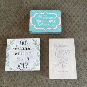 Wedding Plaques (3)